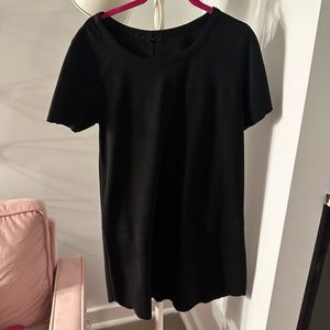 Ruby & Jenna black suede t-shirt dress